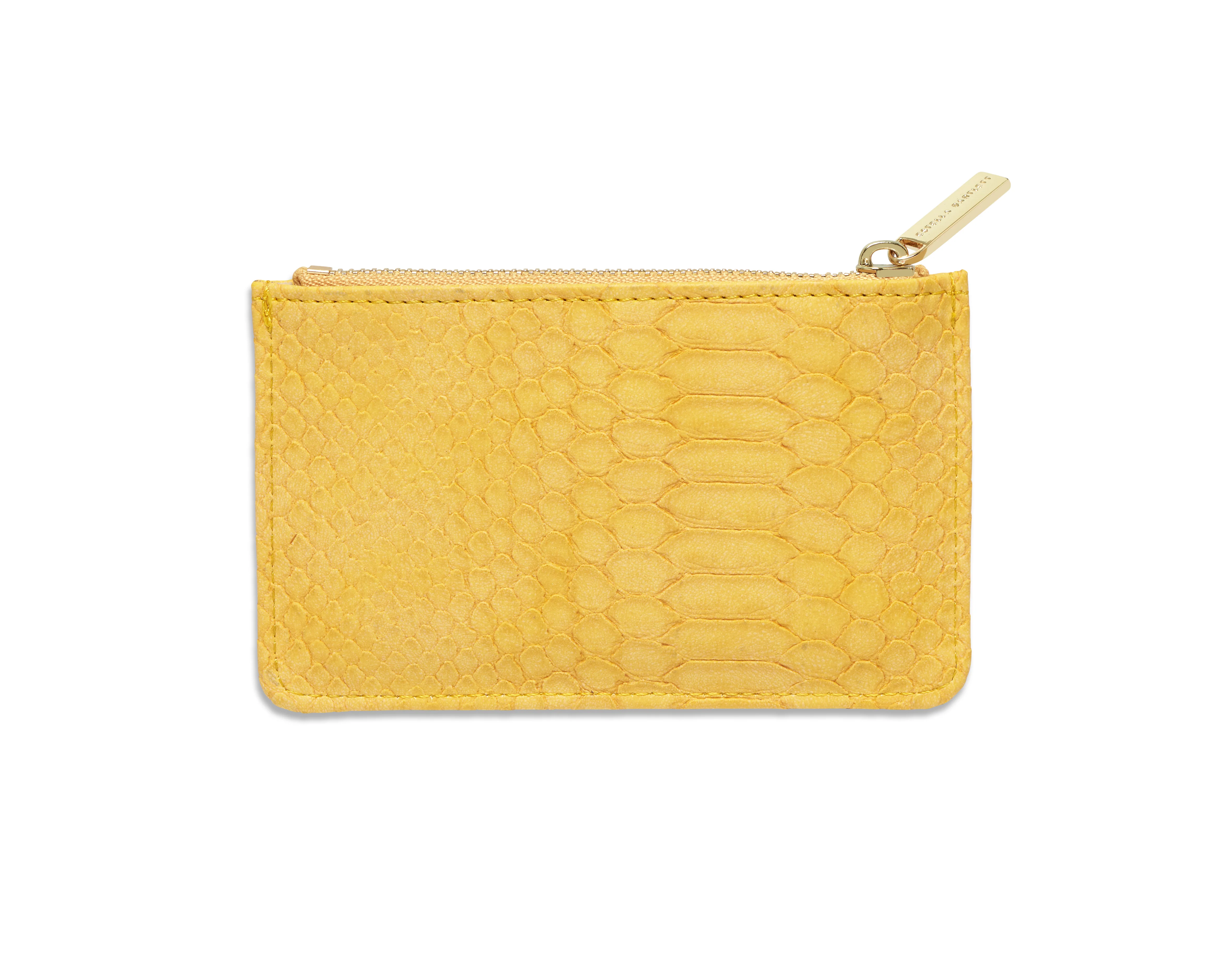 Estella Bartlett Snake Card Purse - Mustard - Image 3