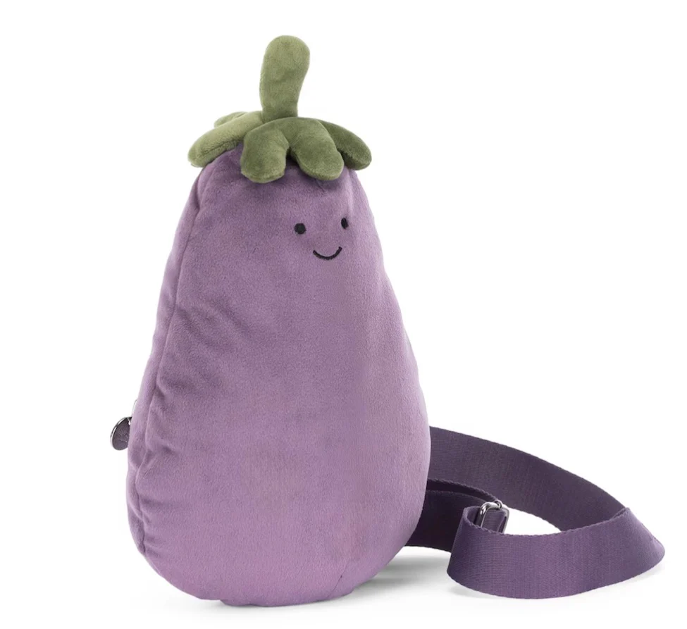 Jellycat Amuseables Aubergine Shoulder - Soft Crossbody Bag - Image 6
