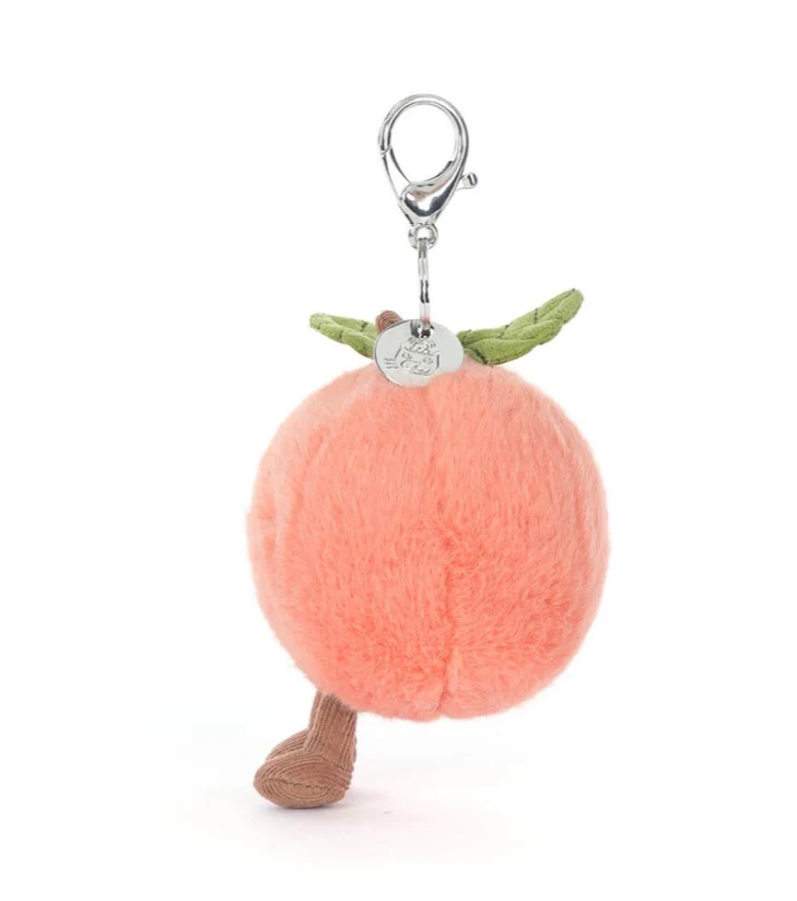 Jellycat Amuseables Peach Bag Charm - Image 4