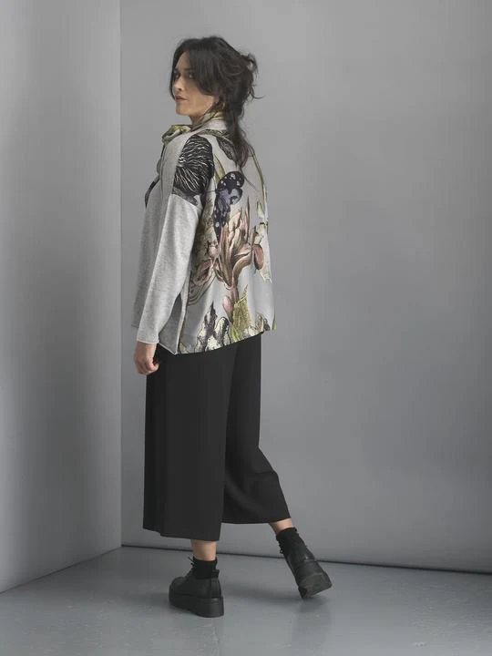 One Hundred Stars Iris Grey Oversized Cashmere Jumper - Image 3