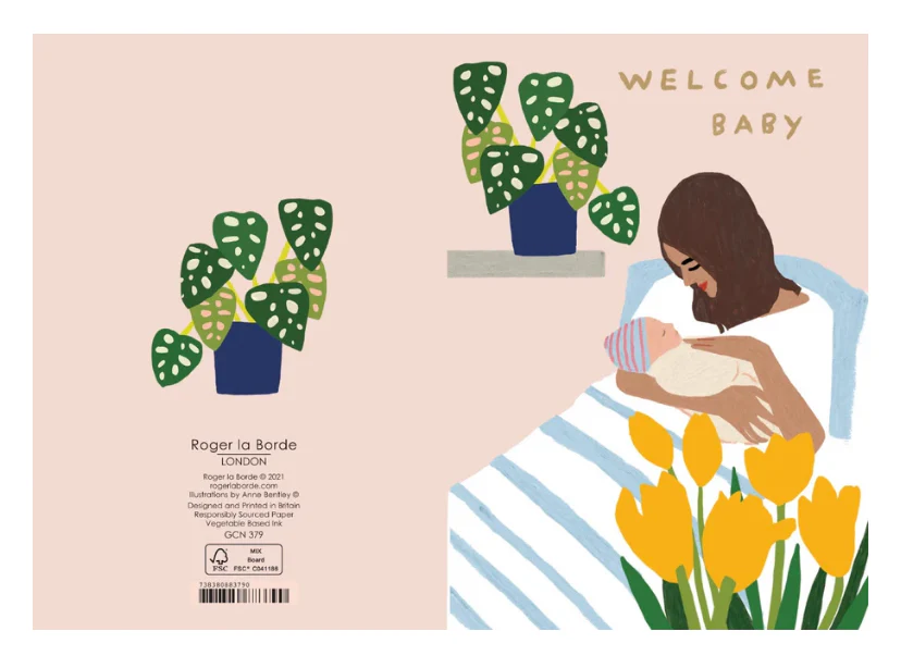 Roger La Borde Welcome Baby Card - Image 3